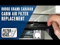 How to Replace Cabin Air Filter 2011 Dodge Grand Caravan