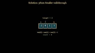 Leetcode 259 (medium) - 3Sum Smaller