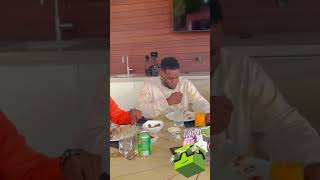 Diddy + His Son King Combs Eat Breakfast While Praying #shorts