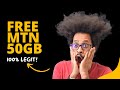Get MTN 50GB for FREE// MTN free Data