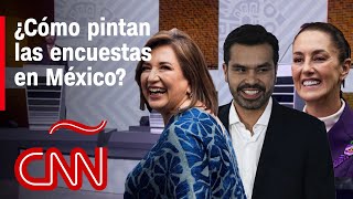 Elecciones en México | ¿Qué dicen las encuestas para Gálvez,  Sheinbaum y Máynez?