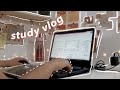 study vlog - a week in the life of an accounting student (making schoolworks, no internet, etc)