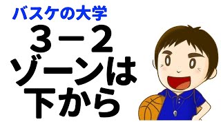 ３−２ゾーンディフェンスを攻めるオフェンス方法（３／４話）