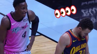 Stephen Curry Looked Frustrated After Victor Oladipo Locked Him Up
