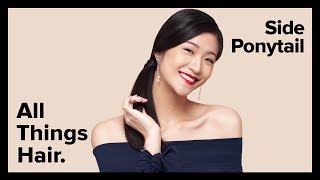 Side Ponytail Hairstyle Tutorial – All Things Hair – PH