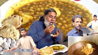 Restaurant Style Lahori Cholay Recipe | Anda Chana Recipe  How To Make Lahori Chana Breakfast Recipe
