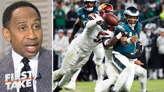 FIRST TAKE | Stephen A. believes Commanders can't stop Jalen Hurts and the Eagles no matter what