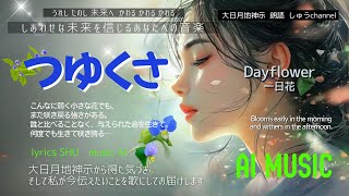 【Vocal AI＋Lyrics SHU】つゆくさ  Day Flower  道端の小さな青い花。何度でも咲き戻る強さと輝き。全てが宇宙の法則なら私たちも同じ。その強さと輝きを誰もが秘めている。