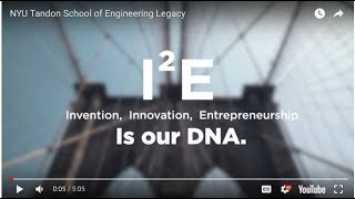 NYU Tandon: Invention, Innovation, and Entrepreneurship