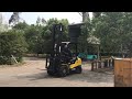 ltmg 3ton lpg gas forklift lifting test，with import nissan k25 engine，2 stage mast