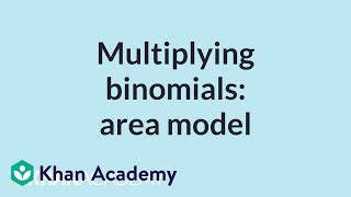 Multiplying binomials: area model | Mathematics II | High School Math | Khan Academy