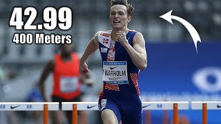 Karsten Warholm's EPIC 400 Meter WORLD RECORD ATTEMPT || 2021 Diamond League Lausanne (42.99)