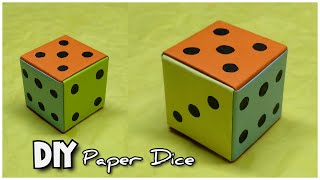 How to make paper dice/Diy paper ludo dice/paper dice making easy/paper dice /diy paper ludo dice
