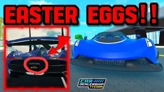 ALL EASTER EGGS IN Car dealership tycoon PT.1 🔥 | Mird CDT