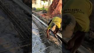 Boundary Wall Concreting With GFRP Bar || GFRP BAR || ARC Brand ||#GFRP #ARC#rebar #rebars #tmtbars