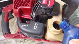 How to Mix Oil With Gas In Small-Engine Power Tools (Leaf Blower, Chainsaw)