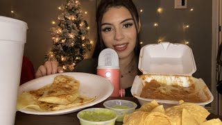 Asmr mexican food mukbang( up close eating sounds)