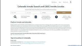 Colorado Mugshots (Search CDOC Prison and County Jail Mugshots Free)