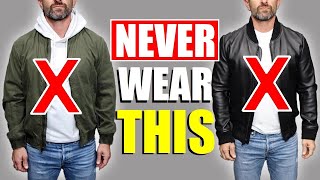 STOP Wearing a Bomber Jacket WRONG (10 Bomber Wearing Do's & DON'Ts)
