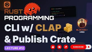 🦀 Master Rust Programming #12 | Build CLI with CLAP Crate & Publish to Crates.io | Cargo Deep Dive 🚀