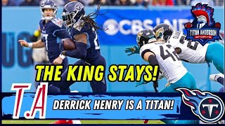 Derrick Henry Ain't Going ANYWHERE! | Titans make it CLEAR the KING STAYS in Tennessee!