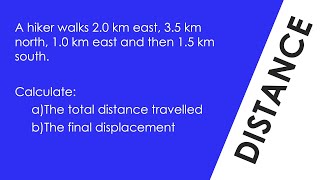 How to Calculate Distance and Displacement - WORKED EXAMPLE - GCSE Physics