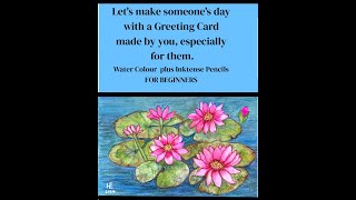 Waterlilies for a card