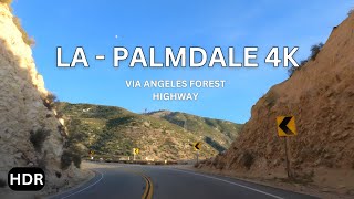 Driving from Los Angeles to Palmdale - Angeles Forest Highway 4K ASMR