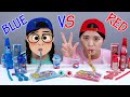 COMPARISON Red Food VS Blue Food Challenge 빨간색 파란색 음식 챌린지 DONA 도나  Dona Animation