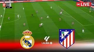 🔴LIVE : REAL MADRID vs ATLETICO MADRID - Spain La Liga 2025 | Full Match | PES 21 Game EN VIVO