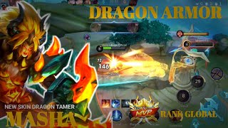 MASHA BEST BUILD 2024 || MASHA DRAGON ARMOR || SKIN EPIC MASHA