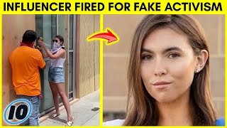 Influencer Fired For Pretending To Clean Up Riot Aftermath