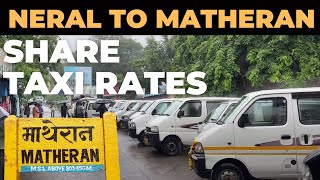 Neral to matheran taxi fare toy train in matheran timing journey Neral to Dasturi Taxi fare rates