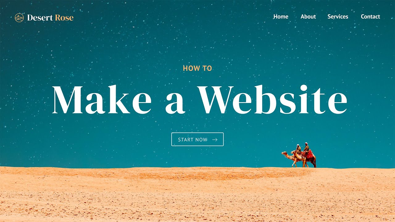 Make A Website Step By Step Youtube