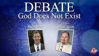 Debate: God Does Not Exist (Kyle Butt-Blair Scott)