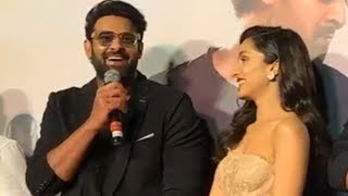 Saaho Trailer Launch Video | Saaho Prabhas Hilarious Answers To Media Questions | Manastars