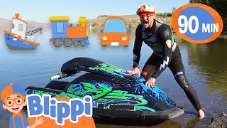 Learn About Boats And Other Fun Vehicles With Blippi for Kids! | Educational s f