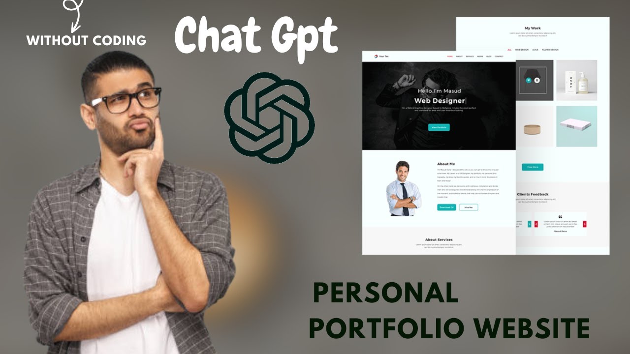 Make A Portfolio Website Using Chatgpt Youtube