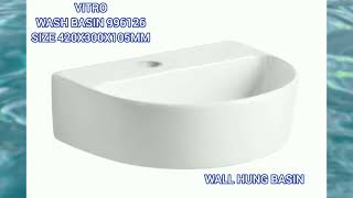 Wash Basin Series 1|Wall Hung Basin|Wall Basin|Wall Mounted|D For Design