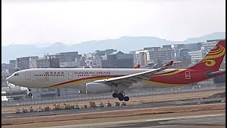 🇭🇰香港航空のデザインカッコいい😻 進撃の巨人ジェットも❕　福岡空港の飛行機たち✈ PlaneSpotting 2024年1月29日