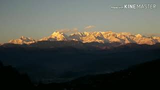 Kausani's sunset time lapse video of Kumaon Himalayas.