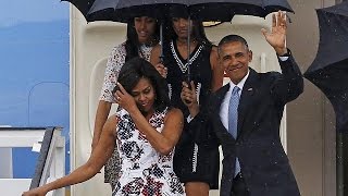 President Barack Obama and his family visit Cuba