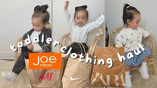 Toddler Clothing Haul + Try On | Zara, Gap, H\u0026M, Nike, JF