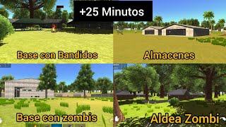 Explorando Todas La Bases De La Isla Grande En 25 Minutos | Ocean Is Home Survival Island