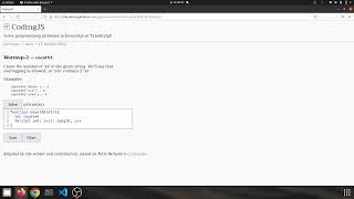 Warmup 2 countXX Javascript solution
