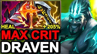 WILD RIFT CHINA DRAVEN ADC - FULL DAMAGE CRIT Draven Build Runes -  Infinity Edge Broknen OP Item