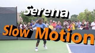 Serena Williams Slow Motion Forehand & Backhand (Cincinnati 2014)