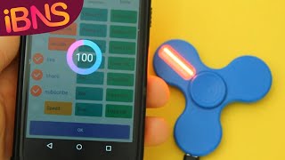 Fun with LED fidget spinners - Light up fidget spinners with your phone!