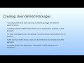 Creating User-defined Packages | Lecture 19: Demonstration-VIII