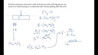 Fluids: Buoyancy. Level 2, Example 1